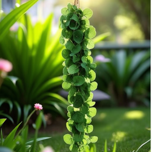 Plastic Leaf Garland 2.4M Long High Simulation <b>Wall</b> <b>Hanging</b> <b>Decor</b> for Indoor Home Garden ZAA CZ-5703A - Product Image 2