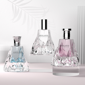 Aboland Luxury Glass Perfume <b>Bottle</b> With Engraving Screw Cap Rectangle Shape Empty <b>Bottle</b> For Perfume Design Manufacture - Product Image 5