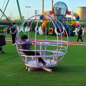 Bestverkochte Superleuke Niet-Aangedreven Roterende Wereldbol School Speeltoestellen Voor Achtertuin Nieuwe Fitnessgame-Activiteit Rekwisieten - Product Image 4