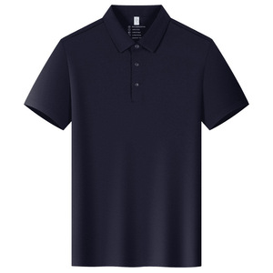 Quick-Drying Breathable Collared Short-Sleeved Polo Shirt Solid Color Polyester Fiber Daily Wear Uniforms For 4S Stores - Product Image 2