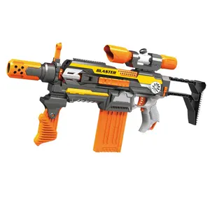 Blasters pistola de brinquedo com espuma elétrica, venda em atacado, quente, pistola de máquina de escopo automático para meninos, jogo multiplayer, ótimo presente para crianças