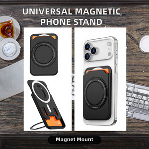 Cartera Magnética Delgada con Soporte para Tarjetas y Rotación de 360 Grados, Venta al por Mayor °   Soporte Móvil Universal Giratorio para iPhone 16 Pro para <span class=keywords><strong>Samsung</strong></span> Grip - Product Image 2