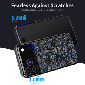 Sợi carbon trường hợp điện thoại PC TPU bumper N52 không dây sạc Leopard in điện thoại trường hợp bìa cho Iphone 17 16 15 - Product Image 2