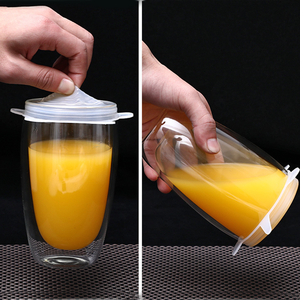 Benutzer definierte Silikon-Getränkes chutz hülle Glas Silikon-Getränke abdeckung für Party Night Bar Cup Kondome zur Verhinderung von Getränkes chlägen - Product Image 2