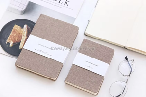 Vải Linen Tạp Chí Máy Tính Xách Tay Bìa Cứng Nhật Ký Với Trống Và Lót Giấy 128 Sheets - Product Image 3