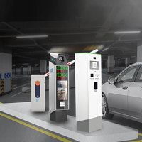 Sistema de Pago Automático para Estacionamientos Marca COMA, con Código QR y NFC, Construcción de Aluminio y Acero Inoxidable
