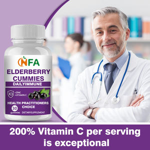 Gomitas de extracto de saúco Premium OEM/ODM con vitamina C Zinc Boost Función digestiva Gomitas de saúco - Product Image 4