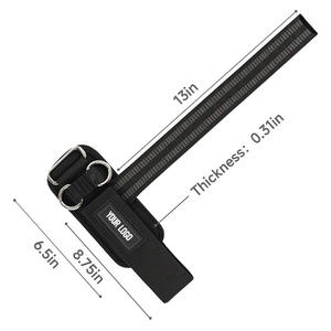 MKAS Correas de Levantamiento de Muñeca Gruesas, Cómodas y Reforzadas con Logotipo Personalizado y Anillo en <span class=keywords><strong>D</strong></span> para Levantamiento de Pesas y Entrenamiento de Gimnasio - Product Image 3