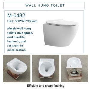 WC en céramique moderne à poser au sol, prix abordable, WC rond pour hôtel - Product Image 3