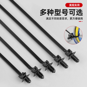 สายรัดเคเบิลแบบมีเกลียว LTS Litai 100 เส้น สีดำ ไนลอน PA66 V-2 ทนไฟ สำหรับรัดสายไฟ - Product Image 4