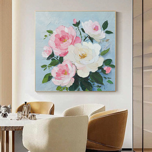 <span class=keywords><strong>Peinture</strong></span> artisanale personnalisée de magnifiques fleurs de <span class=keywords><strong>pivoine</strong></span>, <span class=keywords><strong>peinture</strong></span> décorative colorée pour la décoration du salon - Product Image 2