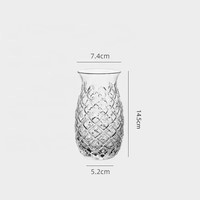6 pièces/ensemble, Vases à fleurs décoratifs pour mariage, nouveau design, vases en verre transparent pour centre de table