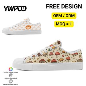 Custom Logo Print Vulcanized Walking <strong>Shoes</strong> OEM/ODM Low Top Classic Canvas Sneakers For Men Women All Seasons Comfort - Product Image 1