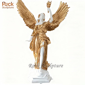 Statue artigianali in resina di vetro a grandezza naturale delle quattro stagioni dea stile europeo decorazione del cortile - Product Image 4