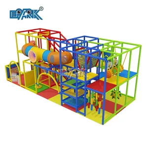Wholesale Soft Play Equipment Big Fitness Jumping Amusement Trampoline Park Kids Adult Rectangular Trampoline Park
