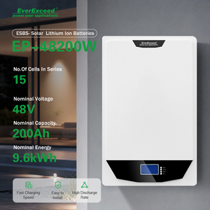 Harga Pabrik Desain Dinding 48V 200Ah 9600Wh Baterai Lifepo4 dengan BMS Terintegrasi untuk Energi Surya & Penggunaan Cadangan Daya Rumah - Product Image 1