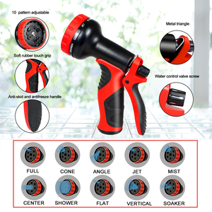 중국 공장 경량 50피트 확장형 정원 호스 릴 10가지 기능과 견고한 황동 피팅 수축식 물 호스 - Product Image 5