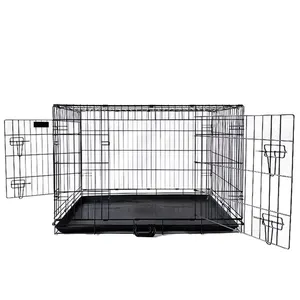 Comfortable Odor-Resistant Pet Cage Of Metal Non-Slip Low Maintenance Metal Pet Dog Cage
