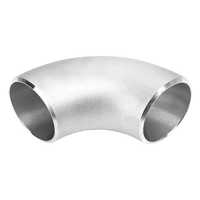 Coude sanitaire en acier inoxydable poli 304 316L, soudé à 90 degrés, raccord de tuyauterie Inox sans soudure