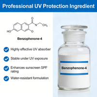 Benzophenone-4 (BP-4) Kelas Kosmetik, Penyerap UV Kemurnian 99%, Bubuk Putih CAS 4065-45-6, Merek Simero, Bahan Baku Asal Cina 2