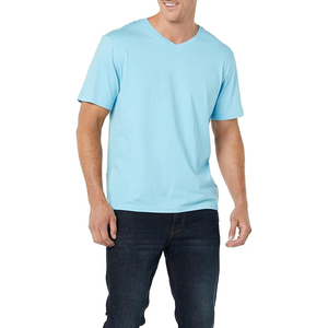 เสื้อยืดผู้ชายดีไซน์พิเศษ คุณภาพพรีเมียม ตัดเย็บตามสั่ง ดีไซน์เรียบง่าย คอวี ทรงปกติ สวมใส่สบาย ระบายอากาศได้ดี แห้งเร็ว - Product Image 1