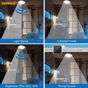 Lámparas <span class=keywords><strong>LED</strong></span> de Techo Solares con Sensor de <span class=keywords><strong>Panel</strong></span>, Alimentación por CC, para Decoración de Interiores, Exteriores, Jardín y Habitaciones - Product Image 4