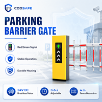 Barrière de circulation jaune pour contrôle d'accès des véhicules dans les ensembles résidentiels, parcs, places commerciales et parkings