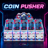 Pousse-pièces original à vendre pour centres de divertissement familial (FEC), intégré dans un cabinet d'arcade, avec garantie d'un an et vente mondiale de machines d'arcade.
