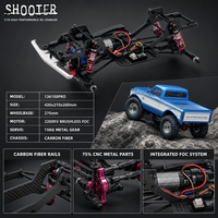 SHOOTER 1/10 RC Crawler RGT 136100PRO 4WD FOC Brushless Metal Ready-to-Go 2S/3S Lipo LED Headlights RC Offroad Hobby Car