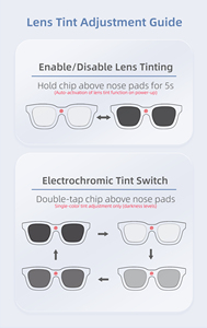 Gafas Inteligentes Electrocrómicas con Audio SENDER G60, Traducción en Tiempo Real, Reproductor <span class=keywords><strong>de</strong></span> Música, Ajuste <span class=keywords><strong>de</strong></span> Tinte <span class=keywords><strong>de</strong></span> 4 Niveles, Micrófono Dual con Cancelación <span class=keywords><strong>de</strong></span> Ruido - Product Image 5