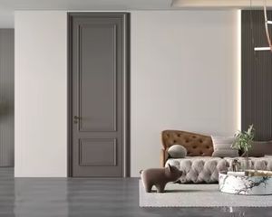 Porte coulissante intérieure en bois massif moderne, MDF composite, peinte à la main pour salon, chambre à coucher, hôtel, villa - Product Image 3