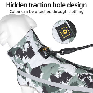 Abrigo de camuflaje de invierno para perros grandes, chaqueta acolchada reflectante a prueba de viento, ropa cálida para mascotas al aire libre - Product Image 4