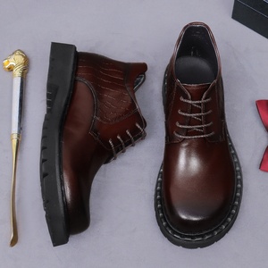 Zapatos Formales de Negocios para Hombre ASTON M.JAZZ, de Cuero Suave Repujado, con Cordones, Transpirables, con Suela de Espuma de Goma Cálida, que Aumentan la Altura - Product Image 4