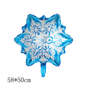 Set dekorasi pesta ulang tahun Nomor anak tema Frozen 13 buah balon Foil Anna <span class=keywords><strong>Elsa</strong></span> kepingan salju Natal balon mandi bayi K0051 - Product Image 6