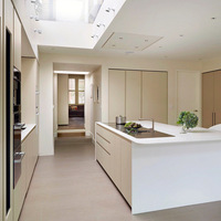 Set Lemari Dapur Modular Klasik Modern MEGA Factory Outlet dengan Meja Dapur dari MDF dan Laminasi, Pulau Dapur, dan Aksesoris