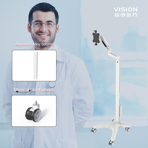 Xe đẩy thiết bị y tế bằng hợp kim nhôm hiện đại có thể điều chỉnh độ cao, xe đẩy bệnh viện, trạm làm việc di động cho bệnh viện - Product Image 4