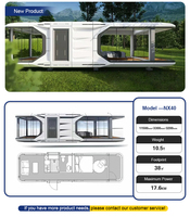 Casa Cápsula Prefabricada Modular Moderna de Lujo de 20 pies/40 pies, Personalizable para Hoteles y Villas, Hecha con Panel Sándwich de Alta Calidad