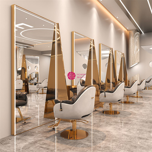 Yicheng Beauty, el Último Espejo de Salón Elegante de Doble Cara Plateado, Estación de Espejo para Peluquería con Alta Calidad y Precio Económico - Product Image 4