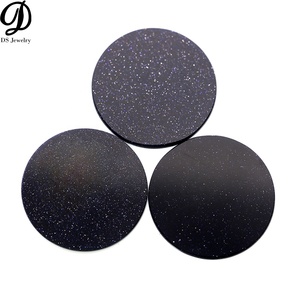 Prix de gros Pierre précieuse en verre 26 mm pour <span class=keywords><strong>la</strong></span> fabrication de montres Pierre précieuse bleue <span class=keywords><strong>or</strong></span> <span class=keywords><strong>sable</strong></span> - Product Image 1