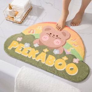 Alfombra de Baño de Lujo con Diseño de Dibujos Animados, Alfombra de Entrada Moderna para el Hogar - Product Image 4