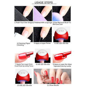 Set de Esmalte de Uñas de Gel UV LED de Resina Kit de Gel de Pintura Removible con Diseño de Logo para Manicura Francesa DIY Estilo Salón Lámpara UV Incluida - Product Image 6