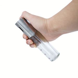 Custom Glass Spray <b>Bottle</b> Bbq Stainless Steel Olive Oil Sprayer Set for Cooking With Cleaning <b>Brush</b> & Funnel - Product Image 4