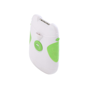 Electric Nail Clipper With Light Portable Automatic Finger Polisher <b>Battery</b> Powered 9.7x5.9x2.7cm <b>Round</b> Shape - Product Image 3