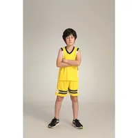 Grosir Kaus Basket Kustom Sublimasi Pakaian Anak-anak Kaus Olahraga Seragam Tim Atletik untuk Olahraga