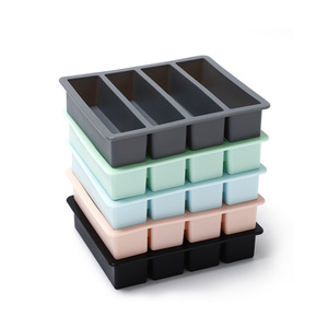 ถาดน้ำแข็งซิลิโคน 4 ช่อง หลายสี เกรดอาหาร ขายดี - Product Image 5