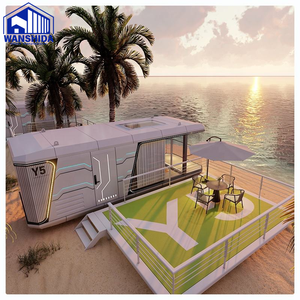 Maison capsule préfabriquée <span class=keywords><strong>de</strong></span> luxe <span class=keywords><strong>de</strong></span> 40 pieds, 3 chambres, assemblage rapide, design européen, panneaux sandwich respirants, <span class=keywords><strong>villa</strong></span> en acier léger - Product Image 5