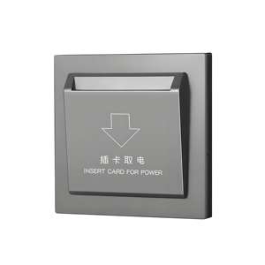 مصنع Zhikongdashi من Zhikongdashi ، مفتاح حائط موفر للفنادق مع منفذ واحد متين مقاوم للحريق ABS + PC منخفض التردد - Product Image 1