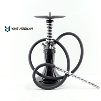 Offre Spéciale de narguilé Shisha de style moderne avec logo personnalisé narguilé Chicha en verre par gravité avec pompon narguilé Shisha en vrac en acier inoxydable