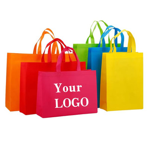 <span class=keywords><strong>Sac</strong></span> de courses non tissé personnalisé pour supermarché, écologique, recyclable, sans BPA, avec poignée renforcée laminée - Product Image 1