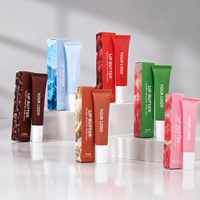 Baume à lèvres hydratant et brillant au goût fruité avec logo personnalisé, végétalien, pailleté, maquillage, marque privée, baume à lèvres au peptide